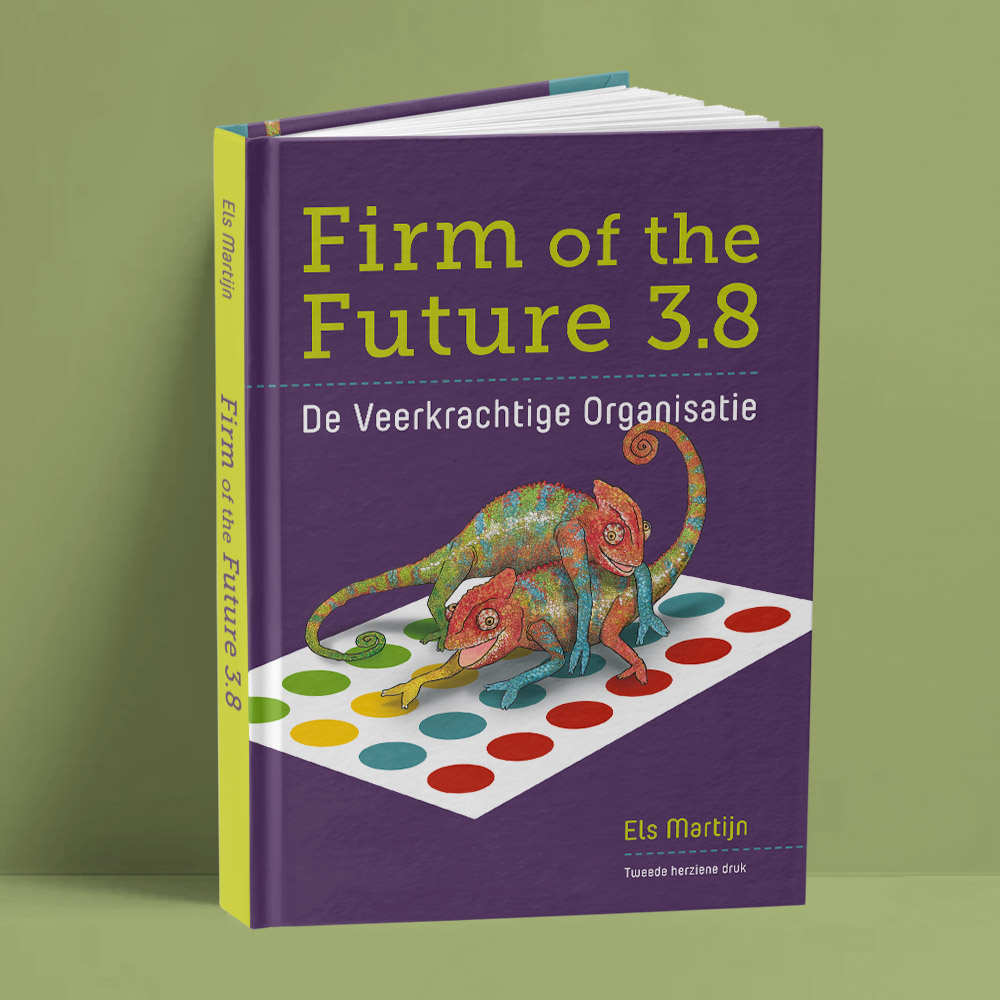 ontwerp en illustratie boek Firm of the Future 3.8• Jeanne design • grafische vormgeving boek