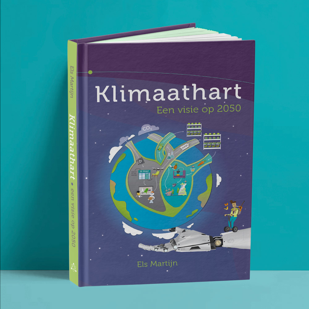ontwerp en illustratie boek Klimaathart• Jeanne design • grafische vormgeving boek