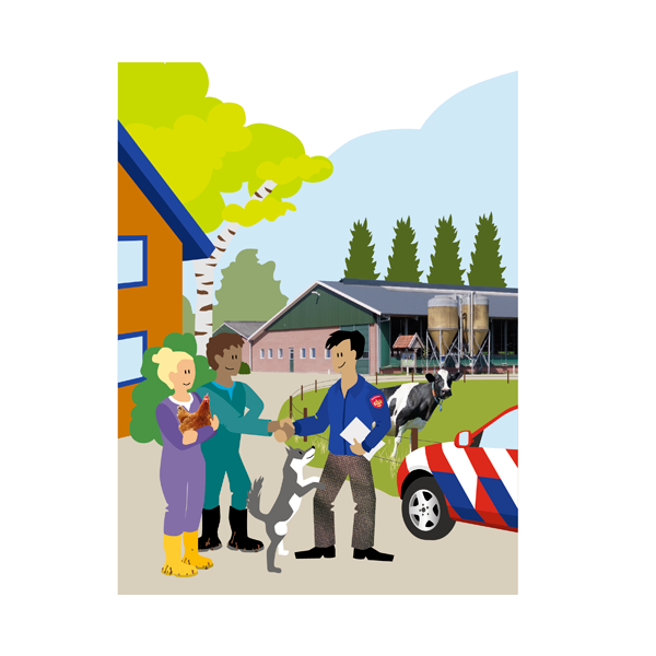 illustratie brandveilige veestallen Jeanne design