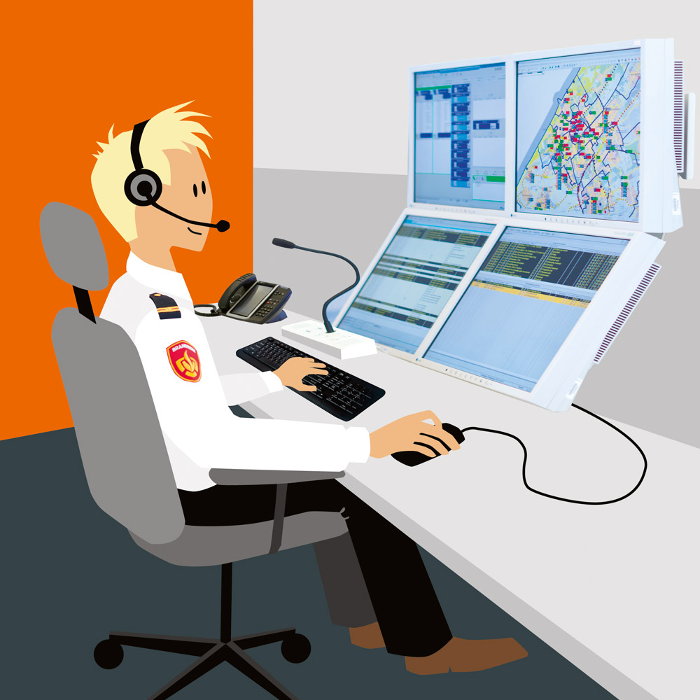 illustratie Brandweer Nederland • Jeanne design • redactionele illustratie laten maken