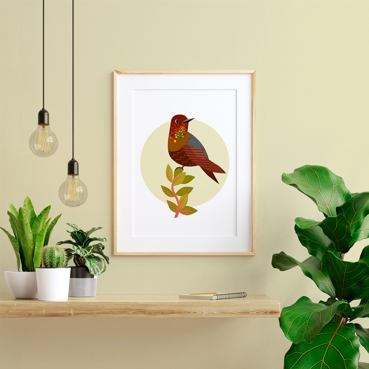 Kolibrie Illustratie Project • Print of poster  • Jeanne design