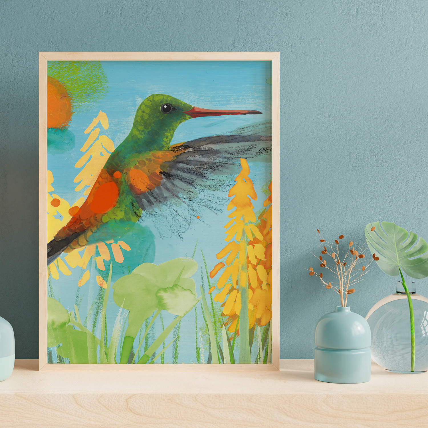 Kolibrie Illustratie Project • Print of poster  • Jeanne design