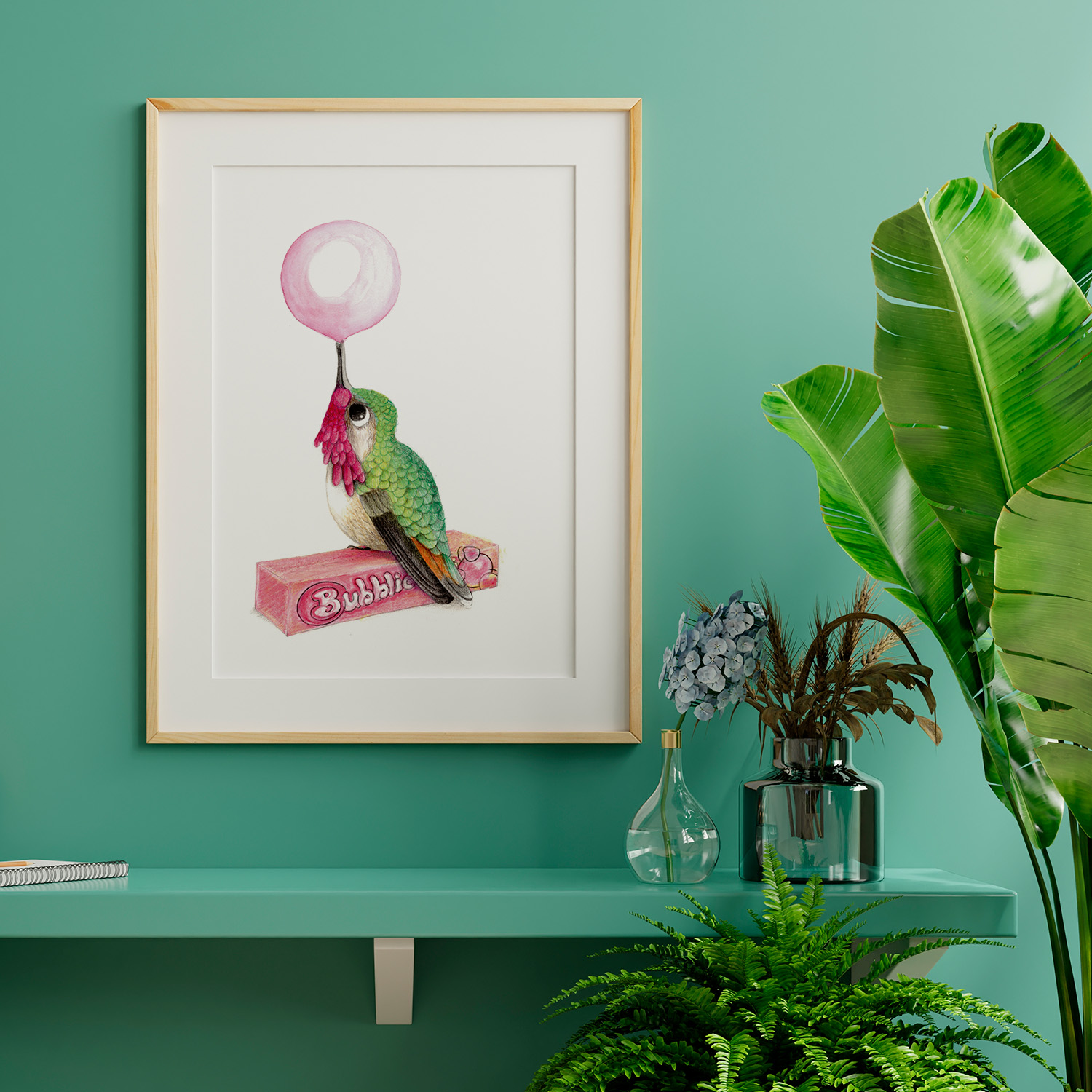 Kolibrie Illustratie Project • Print of poster  • Jeanne design