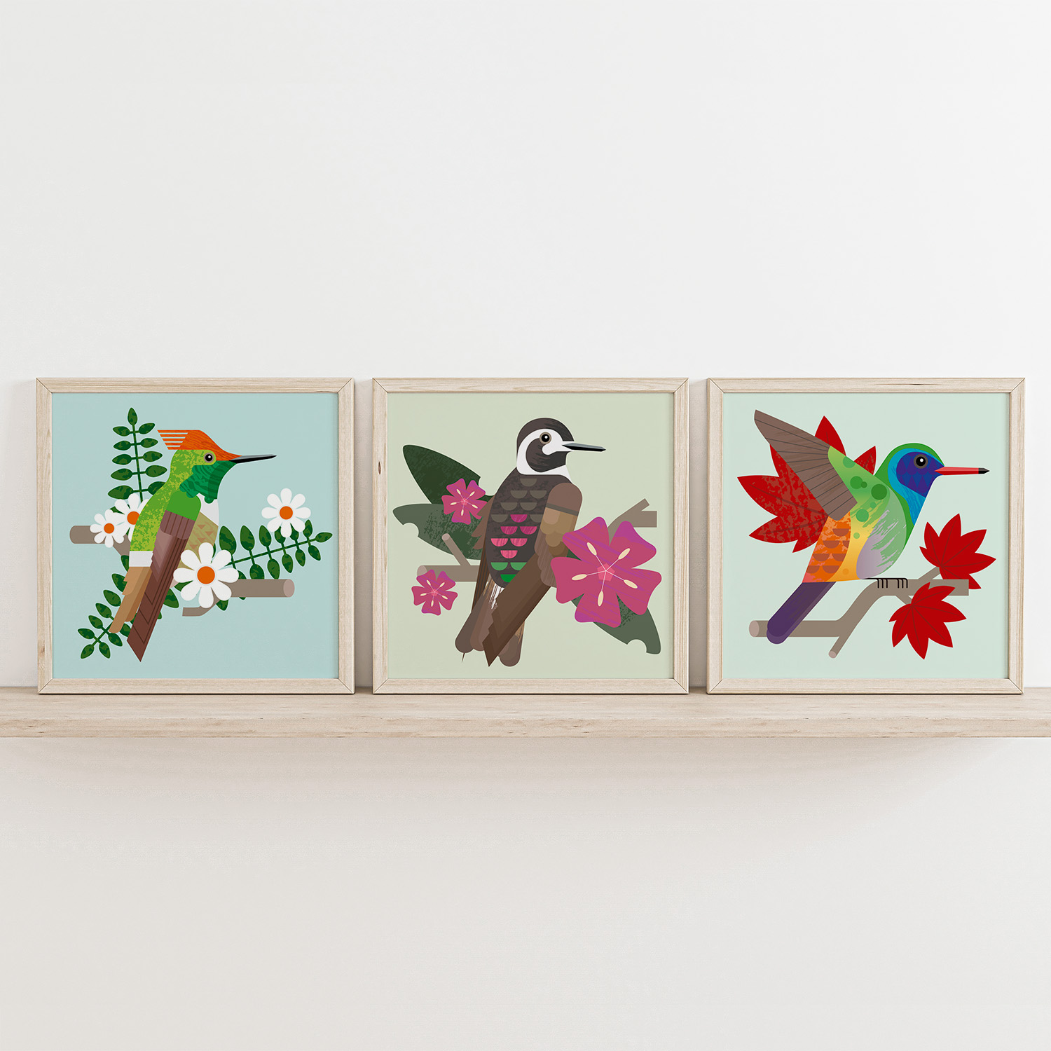 Kolibrie Illustratie Project • Print of poster  • Jeanne design