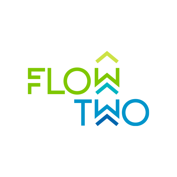 logo ontwerp Flowtwo • Jeanne design • logo laten ontwerpen Arnhem