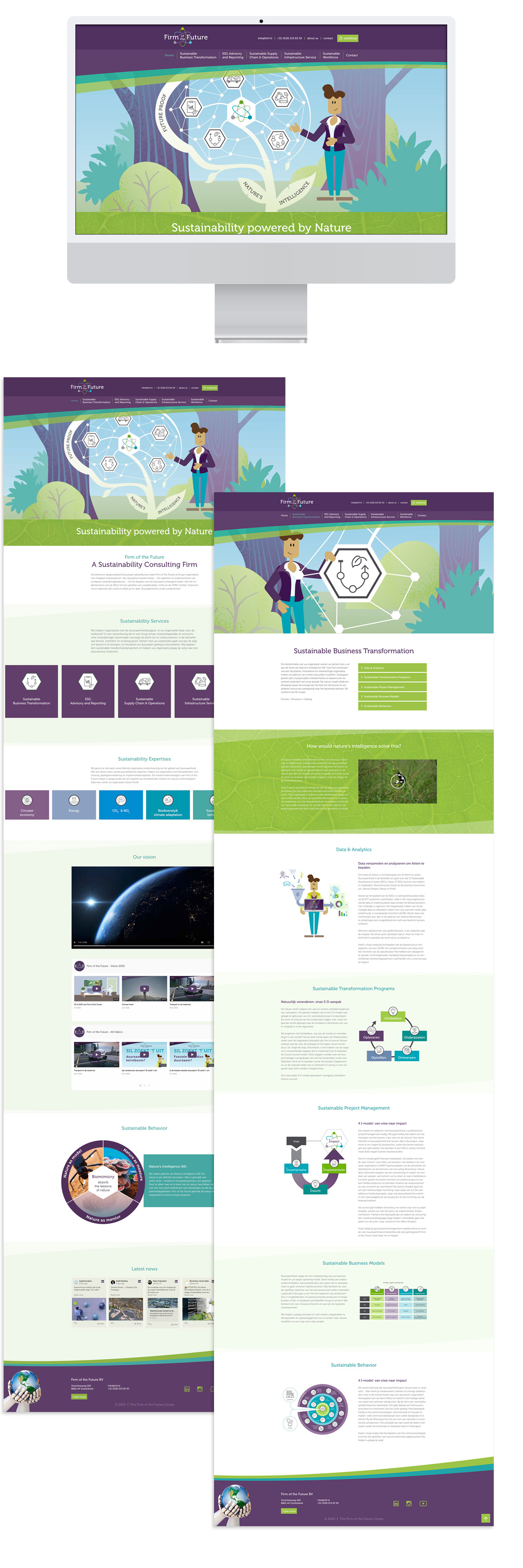 ontwerp visuals website Firm of the Future Jeanne Design
