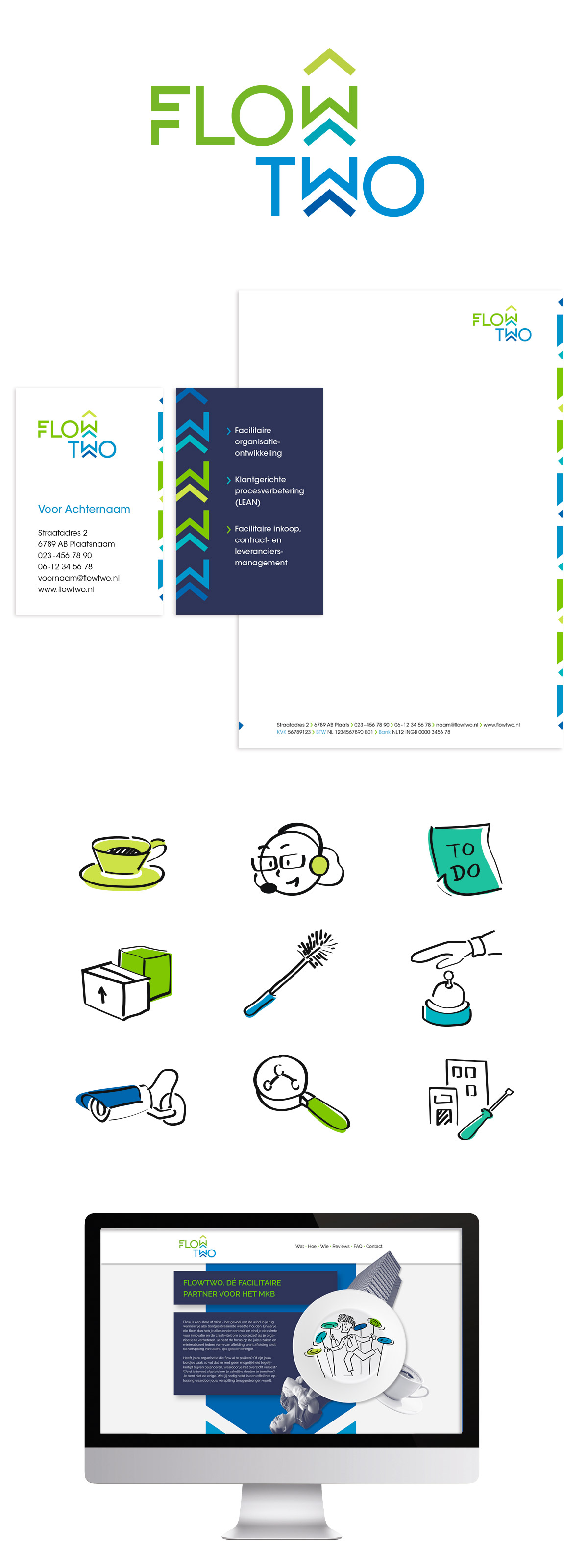 logo ontwerp Flowtwo Jeanne design