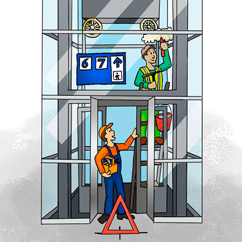 illustratie lift