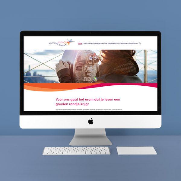 ontwerp logo, huisstijl en website Stip op de horizon coaching